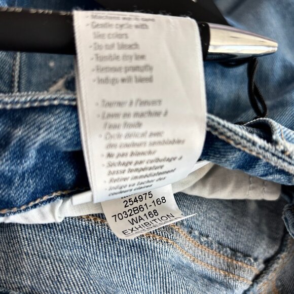 PAIGE Alexis HiRise Barrel Leg Jean Ankle Button-Fly Soft Vintge Denim Sz 29 NWT - Picture 9 of 9